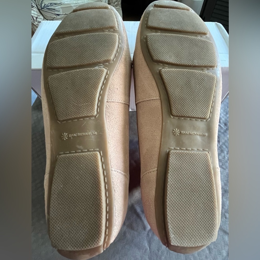 Isaac Mizrahi Women’s Dusty Rose/Gold Flats, ZOE Loafers, Leather; Size 9.5W - Picture 9 of 9